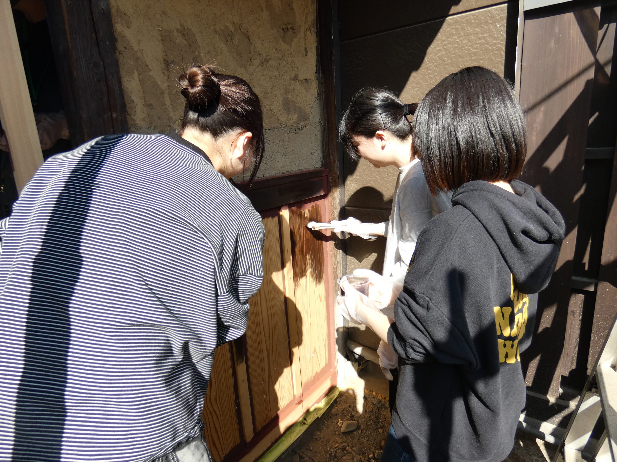 べんがら塗・油引きワークショップ